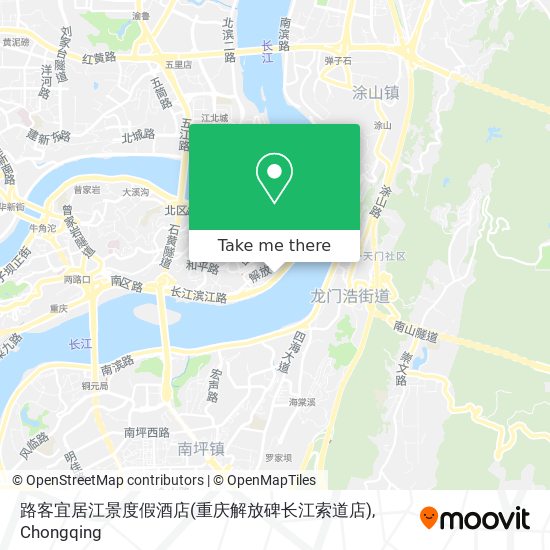 路客宜居江景度假酒店(重庆解放碑长江索道店) map