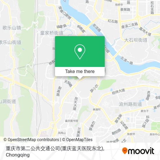 重庆市第二公共交通公司(重庆蓝天医院东北) map
