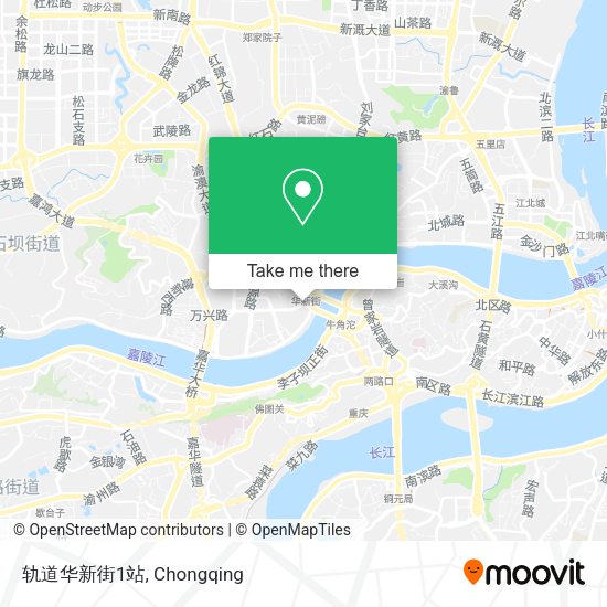 轨道华新街1站 map