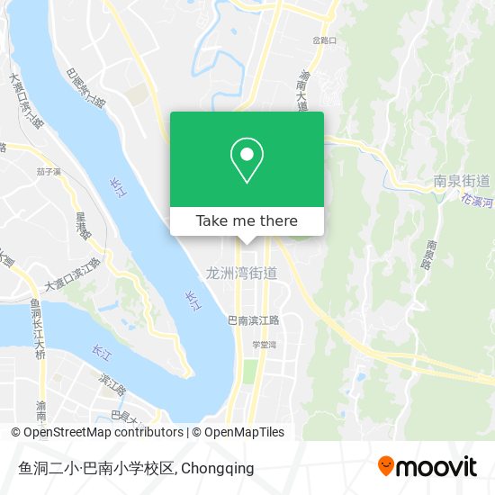 鱼洞二小·巴南小学校区 map