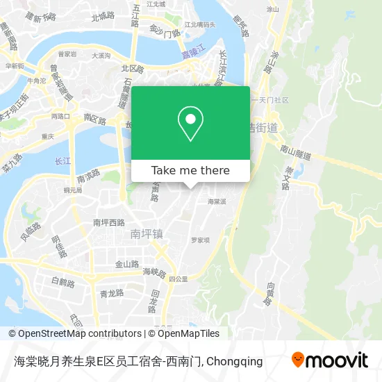 海棠晓月养生泉E区员工宿舍-西南门 map