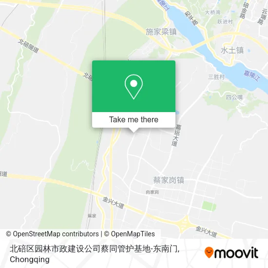 北碚区园林市政建设公司蔡同管护基地-东南门 map