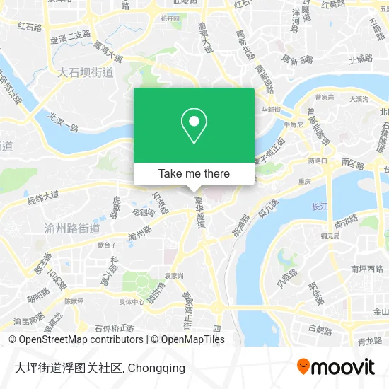 大坪街道浮图关社区 map