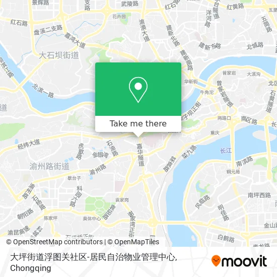 大坪街道浮图关社区-居民自治物业管理中心 map
