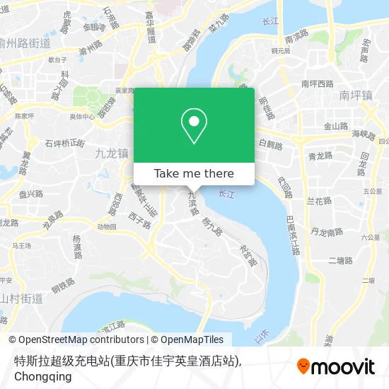 特斯拉超级充电站(重庆市佳宇英皇酒店站) map