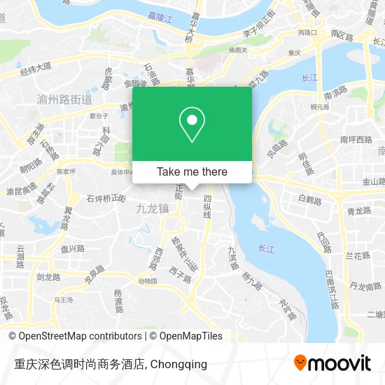 重庆深色调时尚商务酒店 map