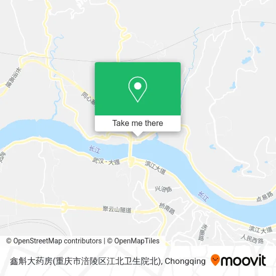 鑫斛大药房(重庆市涪陵区江北卫生院北) map