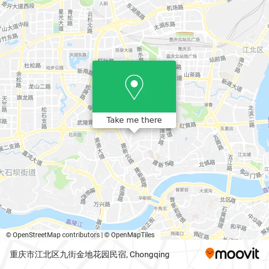 重庆市江北区九街金地花园民宿 map