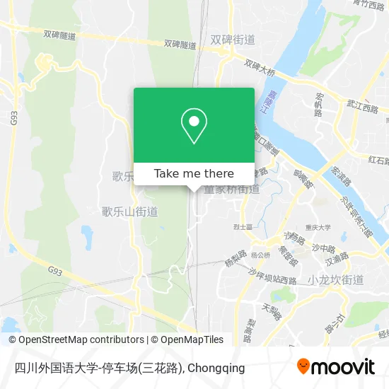 四川外国语大学-停车场(三花路) map