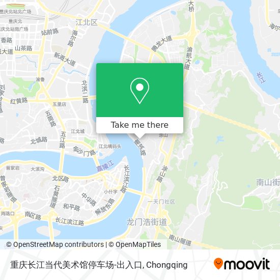 重庆长江当代美术馆停车场-出入口 map