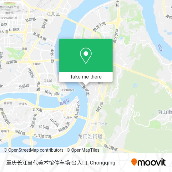 重庆长江当代美术馆停车场-出入口 map