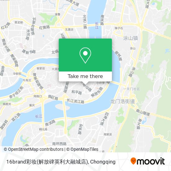 16brand彩妆(解放碑英利大融城店) map