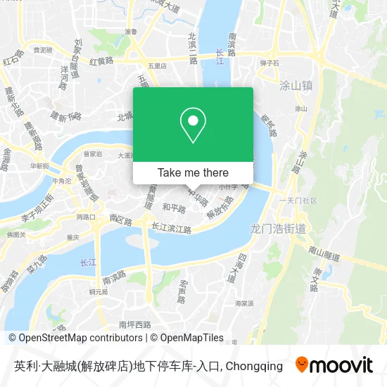英利·大融城(解放碑店)地下停车库-入口 map