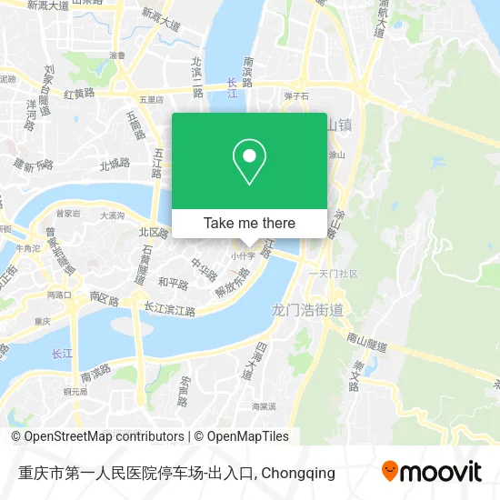 重庆市第一人民医院停车场-出入口 map