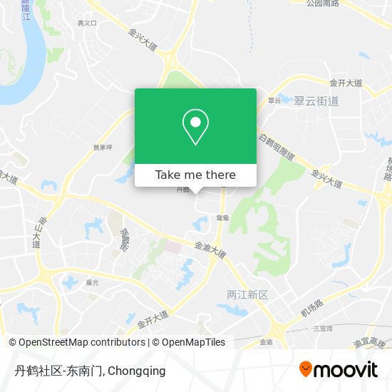 丹鹤社区-东南门 map