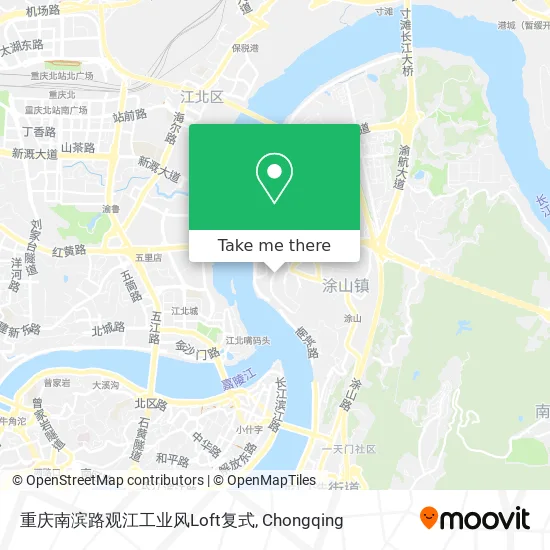 重庆南滨路观江工业风Loft复式 map