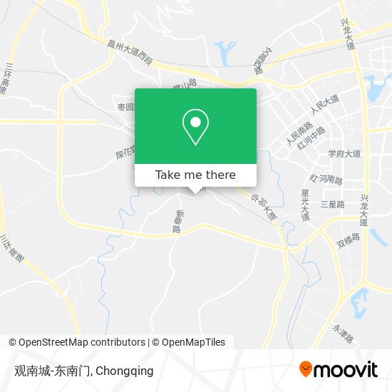 观南城-东南门 map