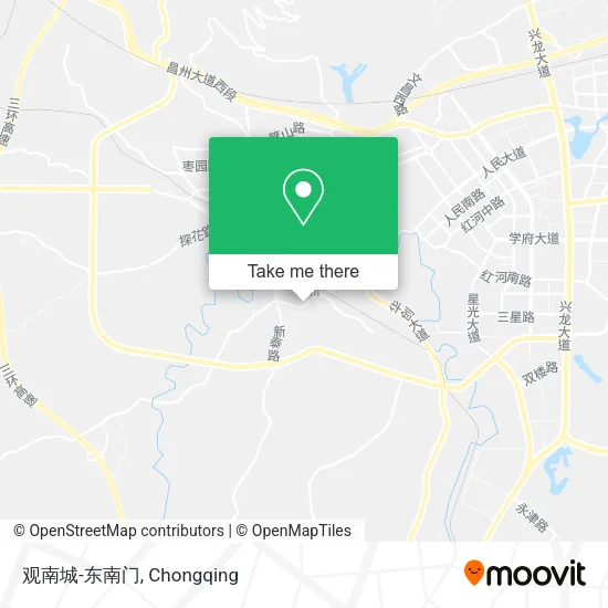 观南城-东南门 map