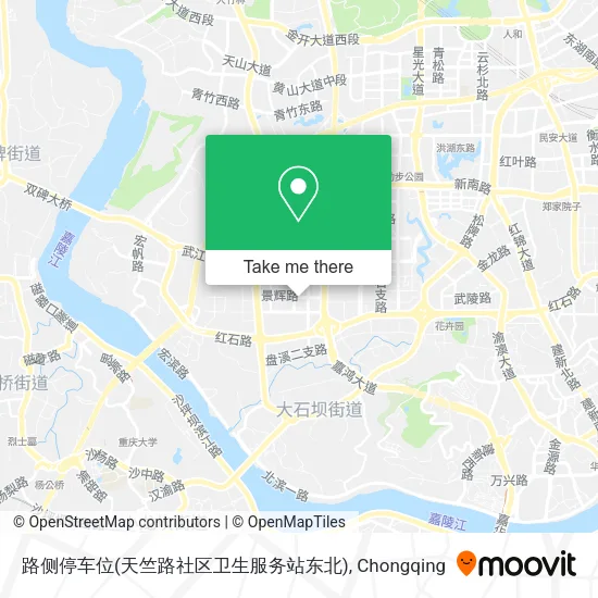 路侧停车位(天竺路社区卫生服务站东北) map