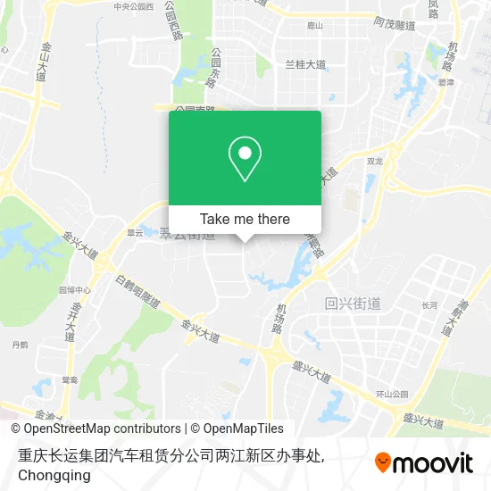 重庆长运集团汽车租赁分公司两江新区办事处 map