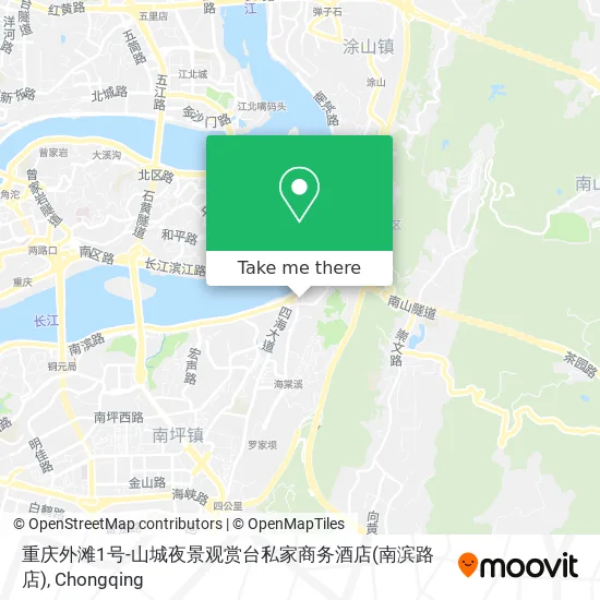 重庆外滩1号-山城夜景观赏台私家商务酒店(南滨路店) map