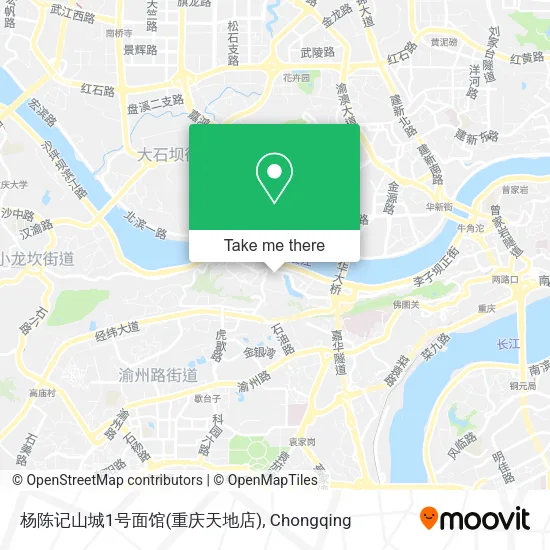 杨陈记山城1号面馆(重庆天地店) map