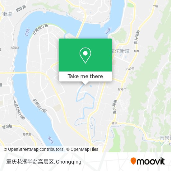 重庆花溪半岛高层区 map