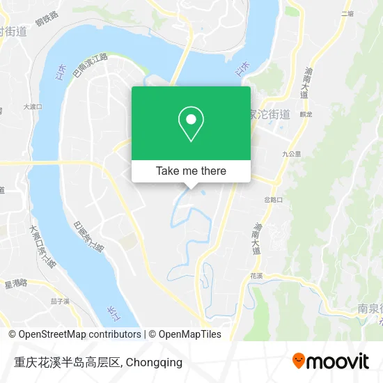 重庆花溪半岛高层区 map