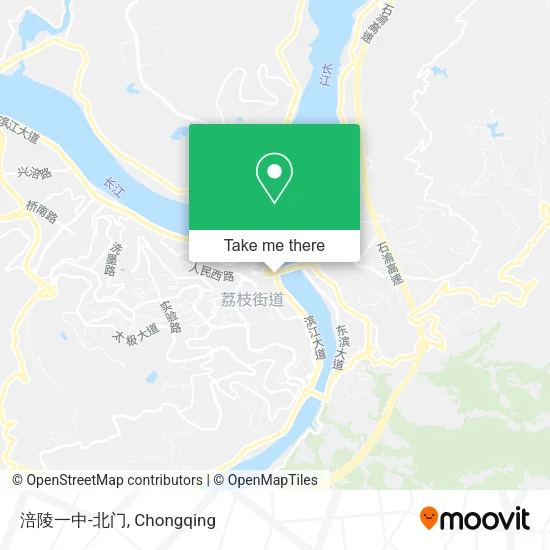 涪陵一中-北门 map