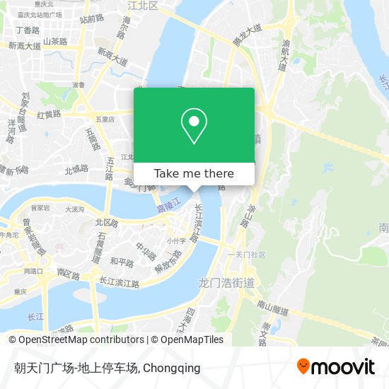 朝天门广场-地上停车场 map