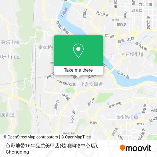 色彩地带16年品质美甲店(炫地购物中心店) map