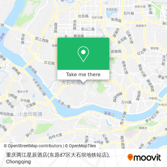 重庆两江星辰酒店(东原d7区大石坝地铁站店) map