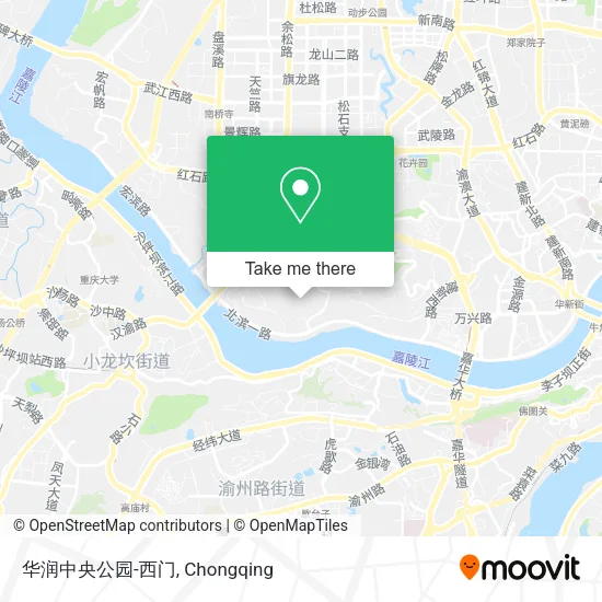 华润中央公园-西门 map