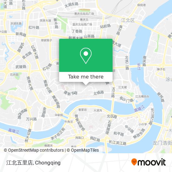 江北五里店 map