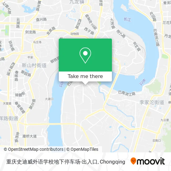 重庆史迪威外语学校地下停车场-出入口 map
