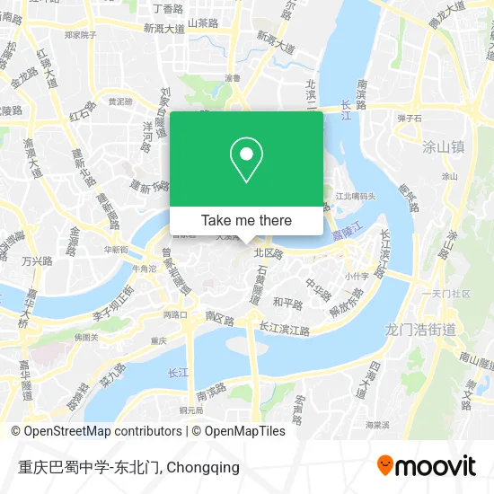 重庆巴蜀中学-东北门 map