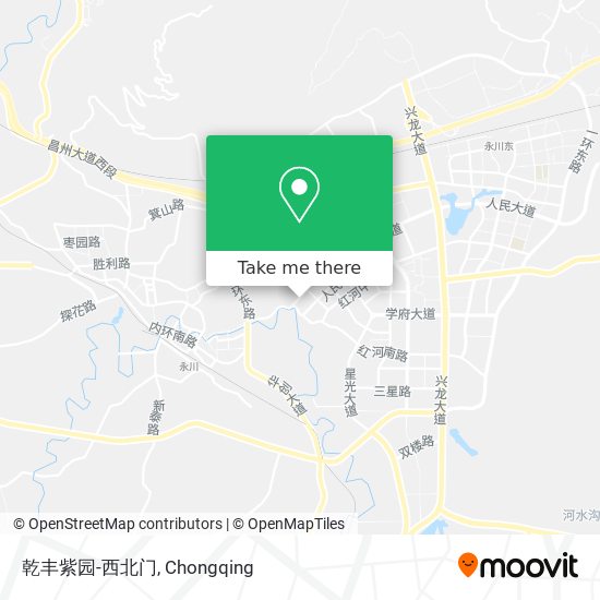 乾丰紫园-西北门 map