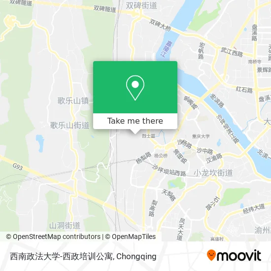 西南政法大学-西政培训公寓 map