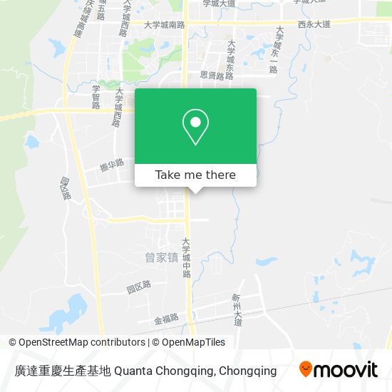 廣達重慶生產基地 Quanta Chongqing map