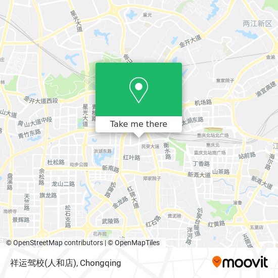 祥运驾校(人和店) map