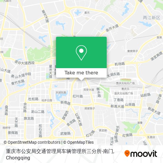重庆市公安局交通管理局车辆管理所三分所-南门 map
