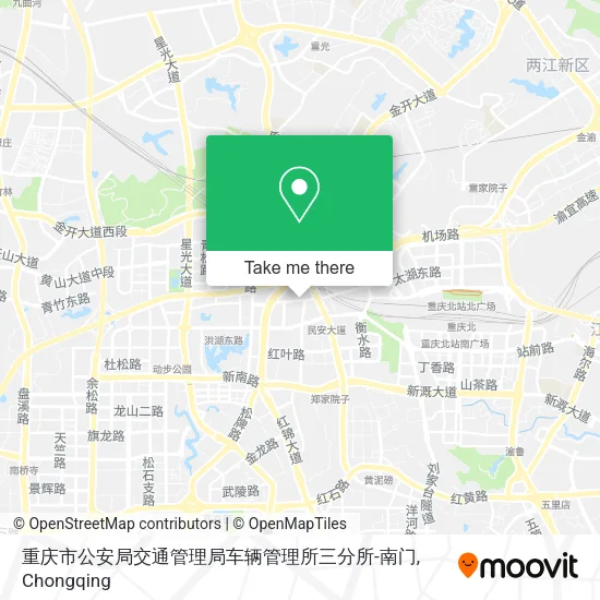 重庆市公安局交通管理局车辆管理所三分所-南门 map