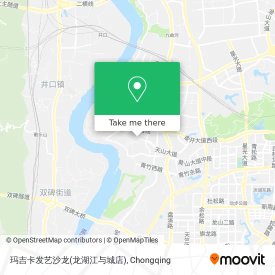 玛吉卡发艺沙龙(龙湖江与城店) map