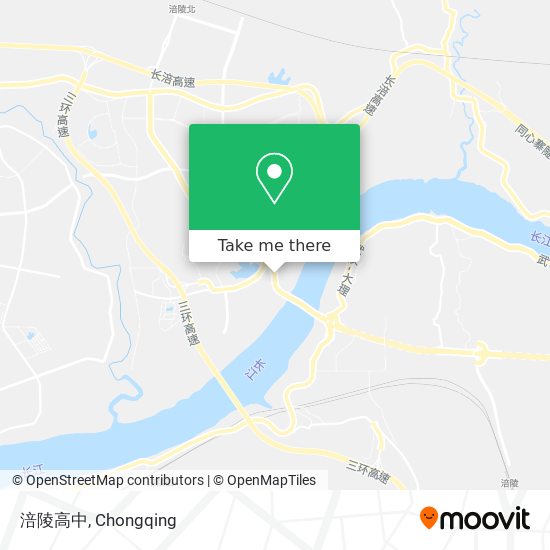 涪陵高中 map