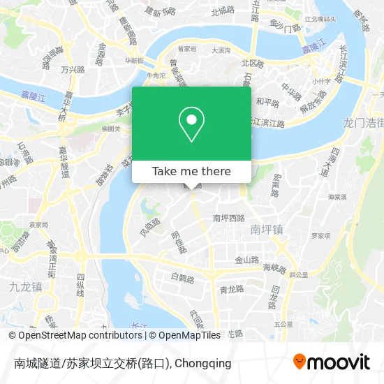 南城隧道/苏家坝立交桥(路口) map