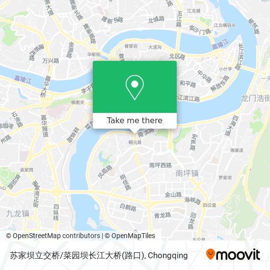 苏家坝立交桥/菜园坝长江大桥(路口) map