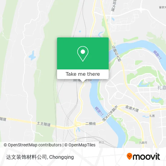 达文装饰材料公司 map