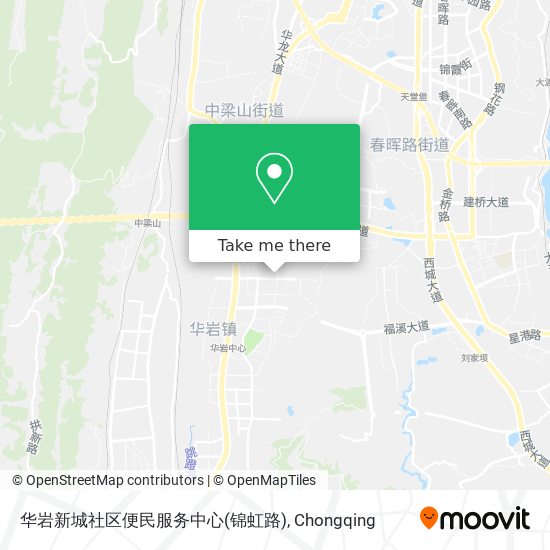 华岩新城社区便民服务中心(锦虹路) map