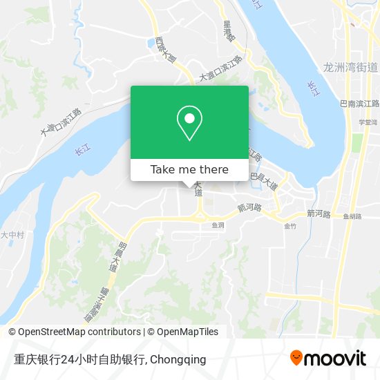 重庆银行24小时自助银行 map