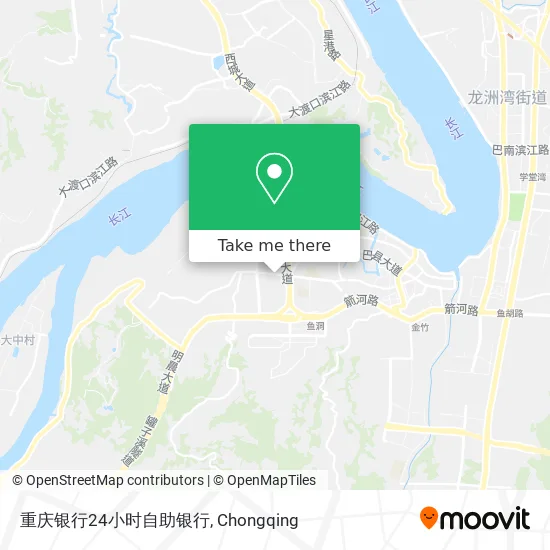 重庆银行24小时自助银行 map